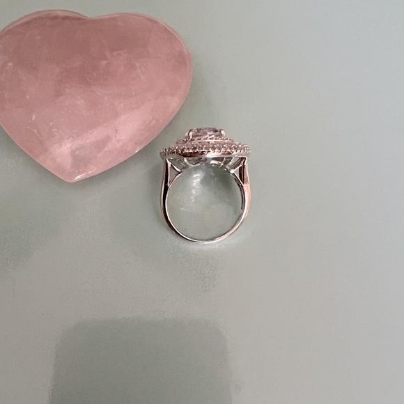 NWOT Cote D’Argent Vintage Estate FZN CZ .925 Sterling Cocktail Chunky Ring - Picture 6 of 12